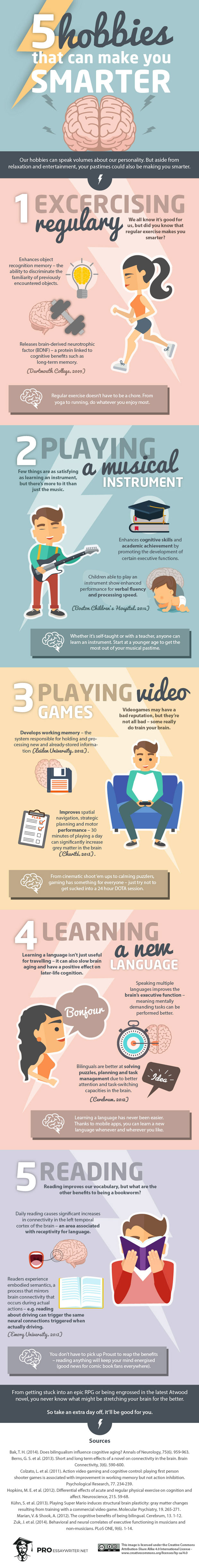 Hobbies That Make You Smarter Infographic Best Infographics