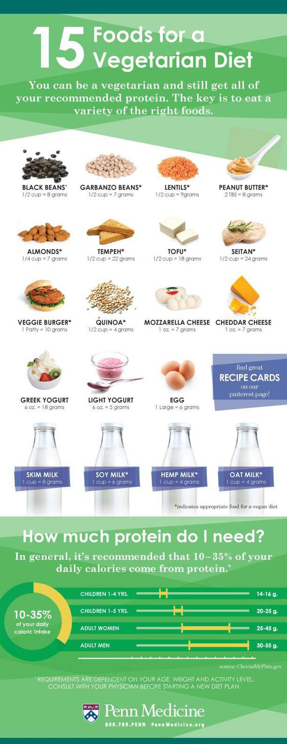 15 Vegetarian Diet Foods [Infographic] - Best Infographics
