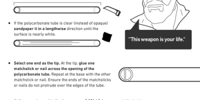 How to Make a Lightsaber {Infographic}