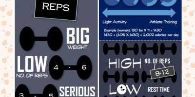 Bulking Up vs. Leaning Out Infographic