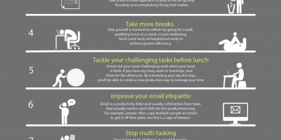 9 Ways To Be Productive {Infographic}