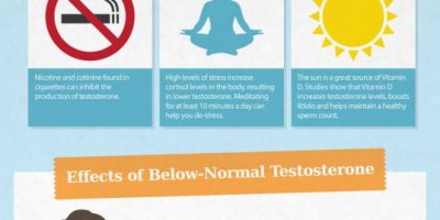 How to Keep Healthy Testosterone Levels Infographic