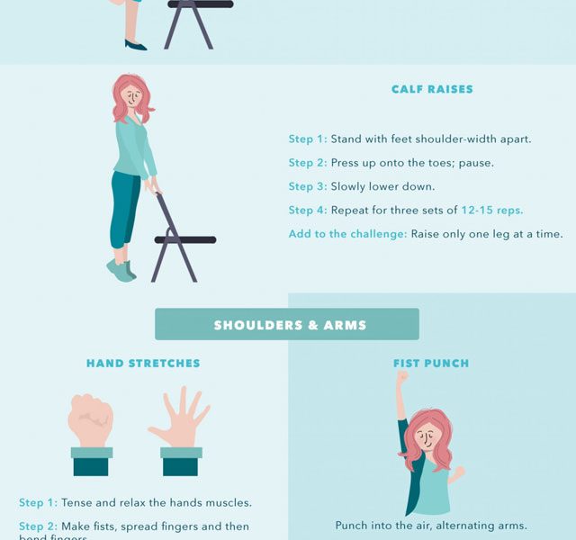 The Best Desk Stretches {Infographic} - Best Infographics