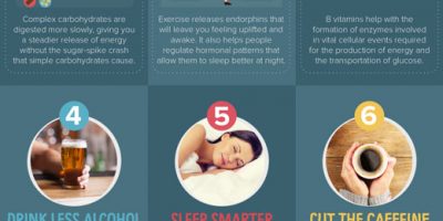 9 Ways to Energize Yourself When Tired {Infographic}