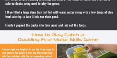 Catch a Duckling Fine Motor Skills Game [Infographic]