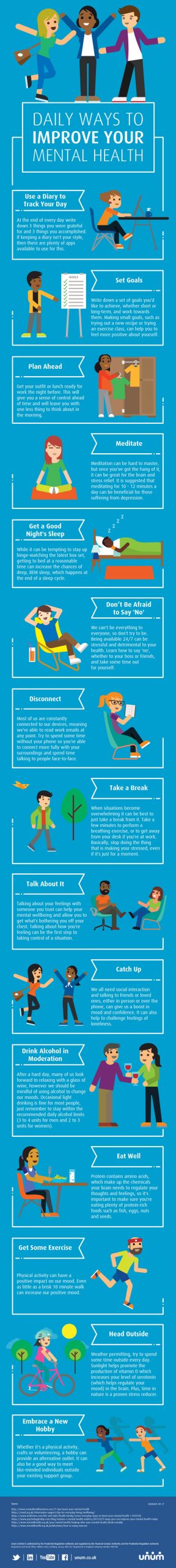 Ways to Improve Your Mental Health [Infographic] - Best Infographics