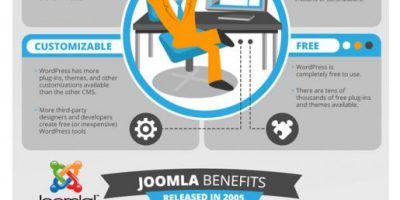WordPress vs Joomla vs Drupal Infographic