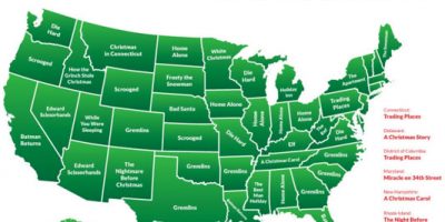 Favorite Christmas Movies by State