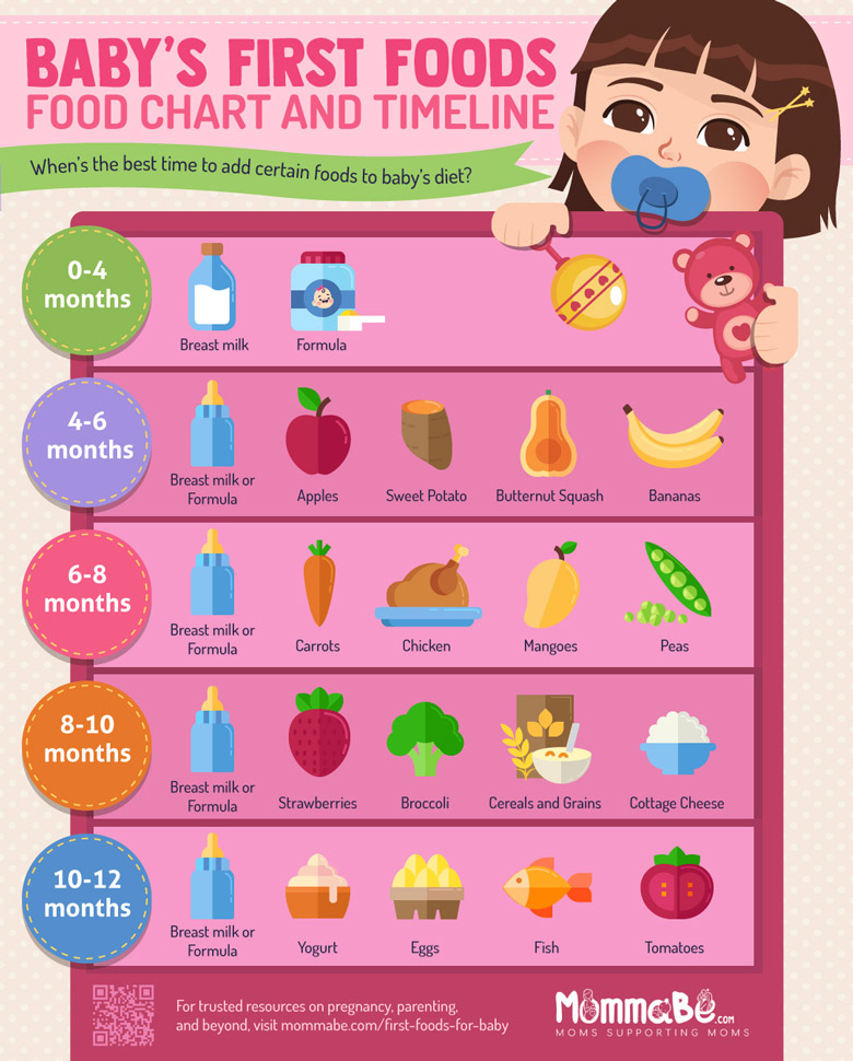 Baby Food Charts & Timeline [Infographic] - Best Infographics
