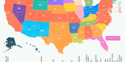Most Commonly Spoken Language In Every US State Other than English & Spanish