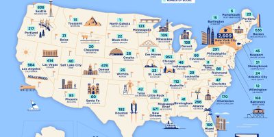 Most Popular Locations for Book Settings In Each State [Infographic]