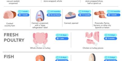 How Long to Keep Various Foods In the Fridge/Freezer? [Infographic]