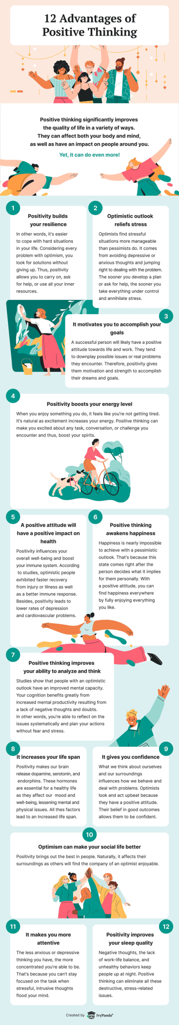 12 Advantages of Positive Thinking [Infographic] - Best Infographics
