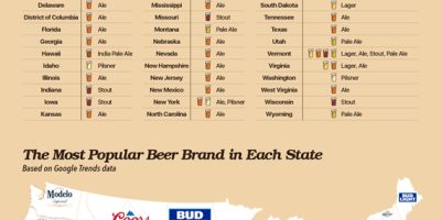 The Most Popular Beer in Every State [Infographic]