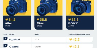 Popular Cameras for Food Photos [Infographic]
