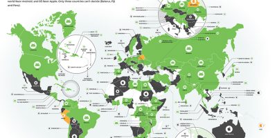 Android vs. Apple Popularity Around the World [Infographic]