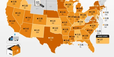 Best & Worst Places to Work for Amazon [Infographic]