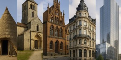 Evolution of Buildings Since 1000BC [Infographic]