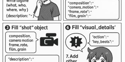 Veo 3 JSON Prompt AI Video Cheatsheet