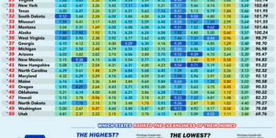 Which States Has the Cleanest Homes? [Infographic]