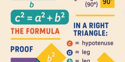 Pythagorean Theorem Visualized [Infographic]